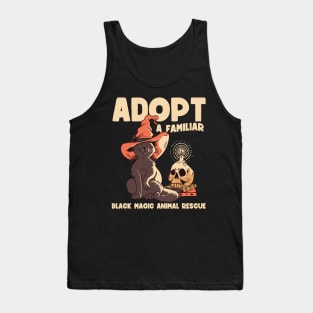 Adopt a familiar | Funny Witchy Cat Mom Tank Top